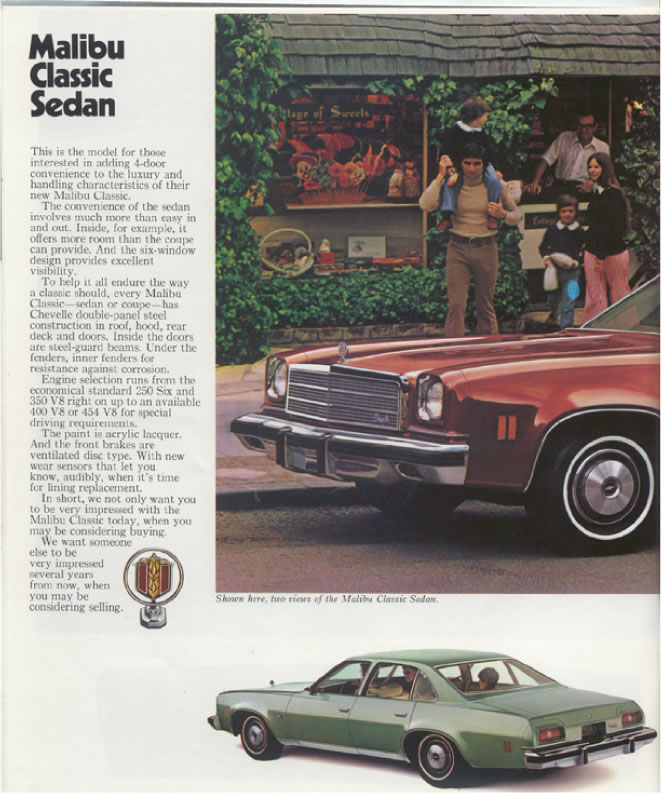 1974 Chev Chevelle Brochure Page 3